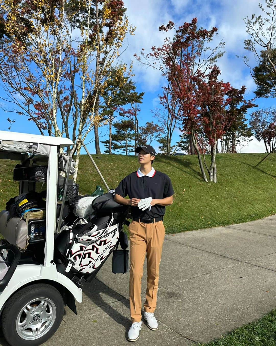 カン・ミニョクさんのインスタグラム写真 - (カン・ミニョクInstagram)「우리나라에서  가을 골프는 정말 최고.. 🇰🇷🍂🏌️‍♂️= 👍👍  @jlindebergofficial 멋진 옷 감사합니다!  #ad #골프스타그램 #가을골프 #jlindeberg」11月1日 10時41分 - mr_kanggun