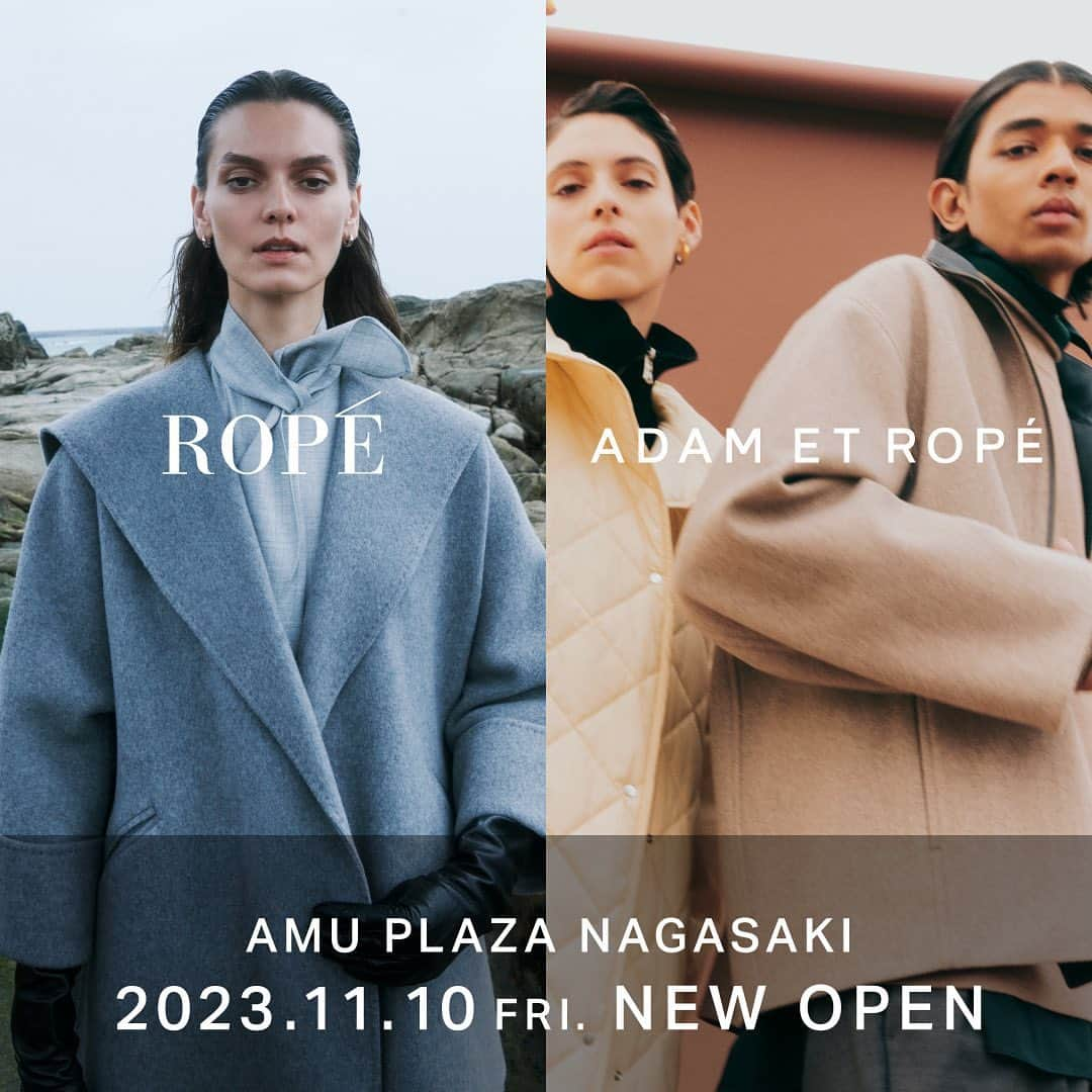 ロペさんのインスタグラム写真 - (ロペInstagram)「▶︎INSTA LIVE 11/9(木) 10:00〜 ⁡ 【AMU PLAZA NAGASAKI RENEWAL OPEN 11.10(FRI.) -】 ⁡ 日頃より、アミュプラザ長崎ロペをご愛顧いただき誠にありがとうございます。 アミュプラザ長崎ロペは、11/10(金)にアミュプラザ長崎新館へリニューアルオープンいたします。 また11/9(木)は、プレオープンとしまして12:00-19:00まで営業しております。 ※新館への移設に伴い、10/30(月)～11/8(水)を休業とさせていただきます。 ⁡ オープンを記念して、特典をご用意いたしました。  ぜひ、お得なこの機会に皆様のご来店をお待ちしております。 ⁡ ■SHOP INFO アミュプラザ長崎新館 〒850-0058　長崎県長崎市尾上町1-1 1F　 電話番号：095-823-8125 ⁡ ■INSTA LIVE 11/9(木) 10:00~ @rope_jp ⁡ ⁡ ⁡ #INSTALIVE #インスタライブ ⁡#長崎 #アミュプラザ長崎  #リニューアルオープン  #ロペ #ROPÉ #ropejp」11月1日 11時59分 - rope_jp