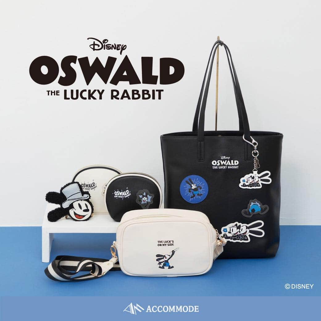 Accommodeのインスタグラム：「【 #オズワルド 】🌟  ACCOMMODE Disney Collectionに #OSWALD が初めての登場です🎉  #ウォルトディズニーカンパニー 100周年を 記念した、特別なアイテム🖤  #モノトーン ベースでデイリーコーデに馴染むだけでなく、 アコモデらしい遊び心あふれるデザイン💡  ︎ ✔︎ オズワルド・ザ・ラッキー・ラビット/ワッペントートバッグ 　¥5,940 -  ✔︎ ︎オズワルド・ザ・ラッキー・ラビット/スケッチショルダーバッグ 　¥4,620 -  ✔︎ ︎オズワルド・ザ・ラッキー・ラビット/ワッペンラウンドポーチ 　¥2,970 -  ✔︎ ︎オズワルド・ザ・ラッキー・ラビット/ボアポーチチャーム 　¥4,620 -  ✔︎ ︎オズワルド・ザ・ラッキー・ラビット/スマートキーチャーム 　¥2,530 -  商品詳細は商品タグもしくは プロフィールリンクよりcheck @accommode  #accommode #アコモデ #アコモデディズニー #ディズニーコーデ #ディズニーグッズ #オズワルドザラッキーラビット #オズワルドコーデ #オズワルドグッズ #D100 #ディズニー100周年 #ディズニー100」