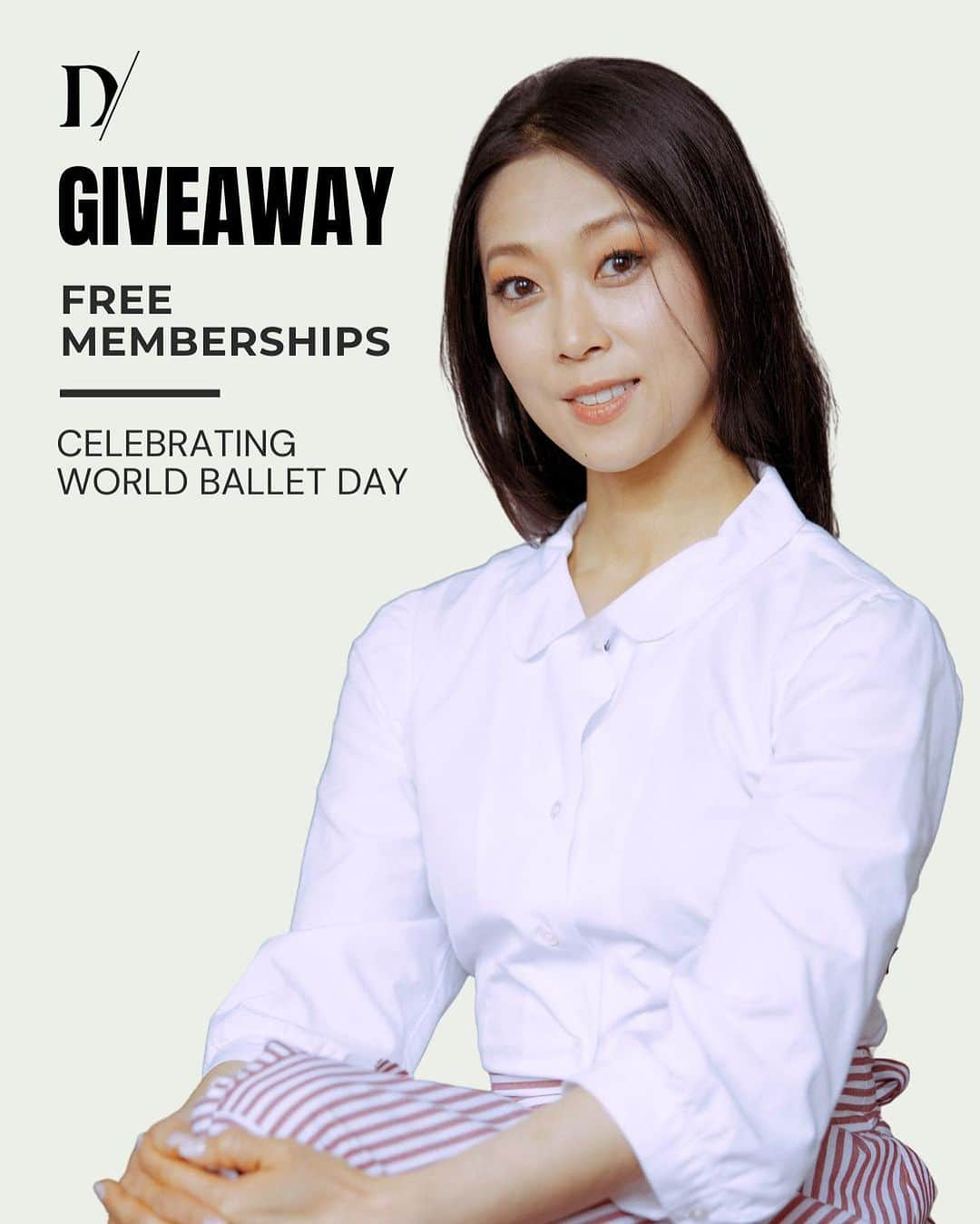 倉永美沙のインスタグラム：「GIVEAWAY - to celebrate World Ballet Day, I’m giving away 2x FREE memberships for @dance_masterclass. 🍀  To win you need to do two things: ➡️ tag a friend who would like to win the second membership. ➡️ share this post to your story.  Winners will receive their login details on Friday 3pm EST and immediately have UNLIMITED ACCESS to all Dance Masterclasses 🎉   #dancemasterclass #gift #misakuranaga #pirouette #fouette #ballet #worldballetday #ballet #ballerina」