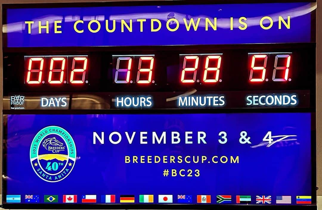 クリストフ・ルメールのインスタグラム：「Tic tac tic tac …. #breederscup #horseracing #santaanitapark #jra#ルメール#dermasotogake#countdown」