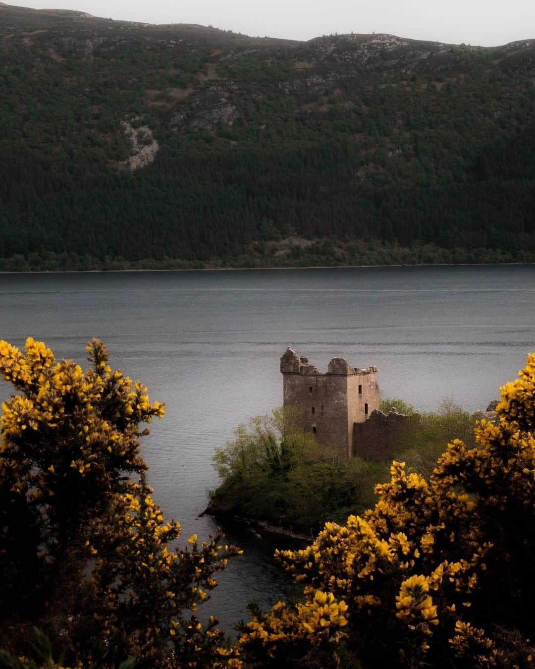 Fujifilm UKのインスタグラム：「The beauty of Scotland 🏰  "During our on-the-road trip through the Highlands back in May, one of the mandatory stops was the Urquhart Castle. We didn't have much time and we didn't book a visit to the castle but I was adamant about taking at least one good photo.   "This day and the whole experience in the Highlands felt pretty magical and mystical and I hope that I was able to capture that dreamy atmosphere with my camera."  📷: @clairelions   #FUJIFILMXT1 XF18-55mmF2.8-4 R LM OIS f/22, ISO 200, 1/80 sec.」