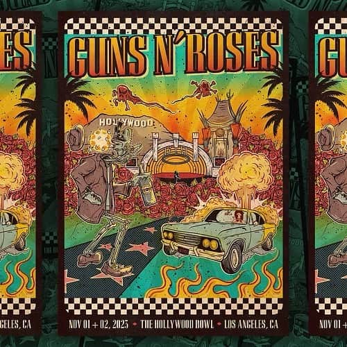 Guns N' Rosesのインスタグラム：「LA! Tonight we're making history at the Hollywood Bowl. Who's coming out?」