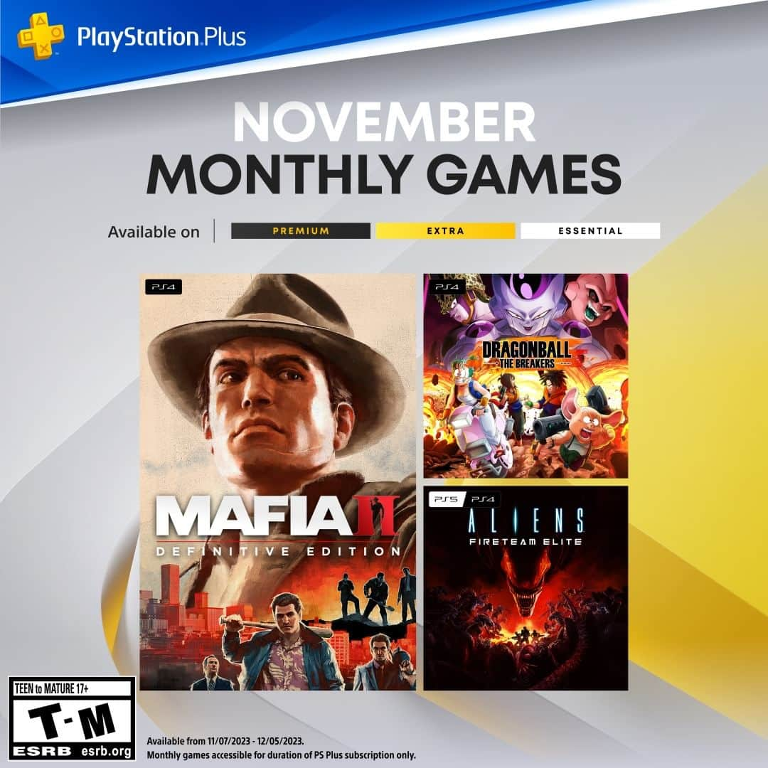 PlayStationさんのインスタグラム写真 - (PlayStationInstagram)「The PlayStation Plus Monthly Games for November are:  ➕ Mafia II: Definitive Edition ➕ Dragon Ball: The Breakers ➕  Aliens Fireteam Elite  Full details on PS Blog.」11月2日 0時31分 - playstation