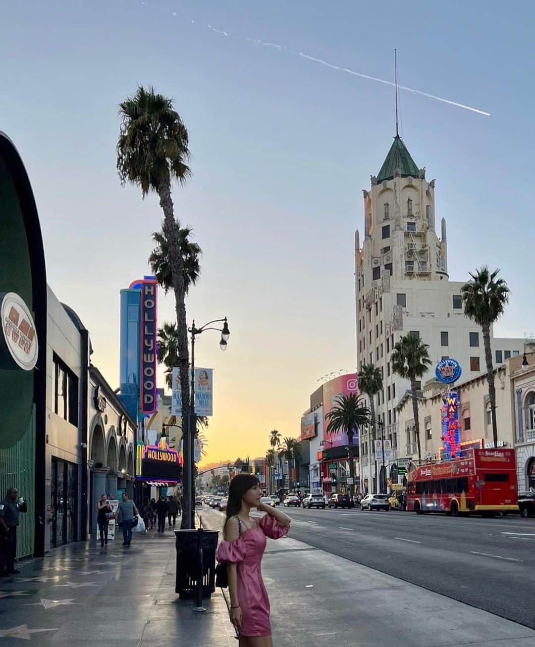 夏本あさみのインスタグラム：「Hollywood☀️🇺🇸」