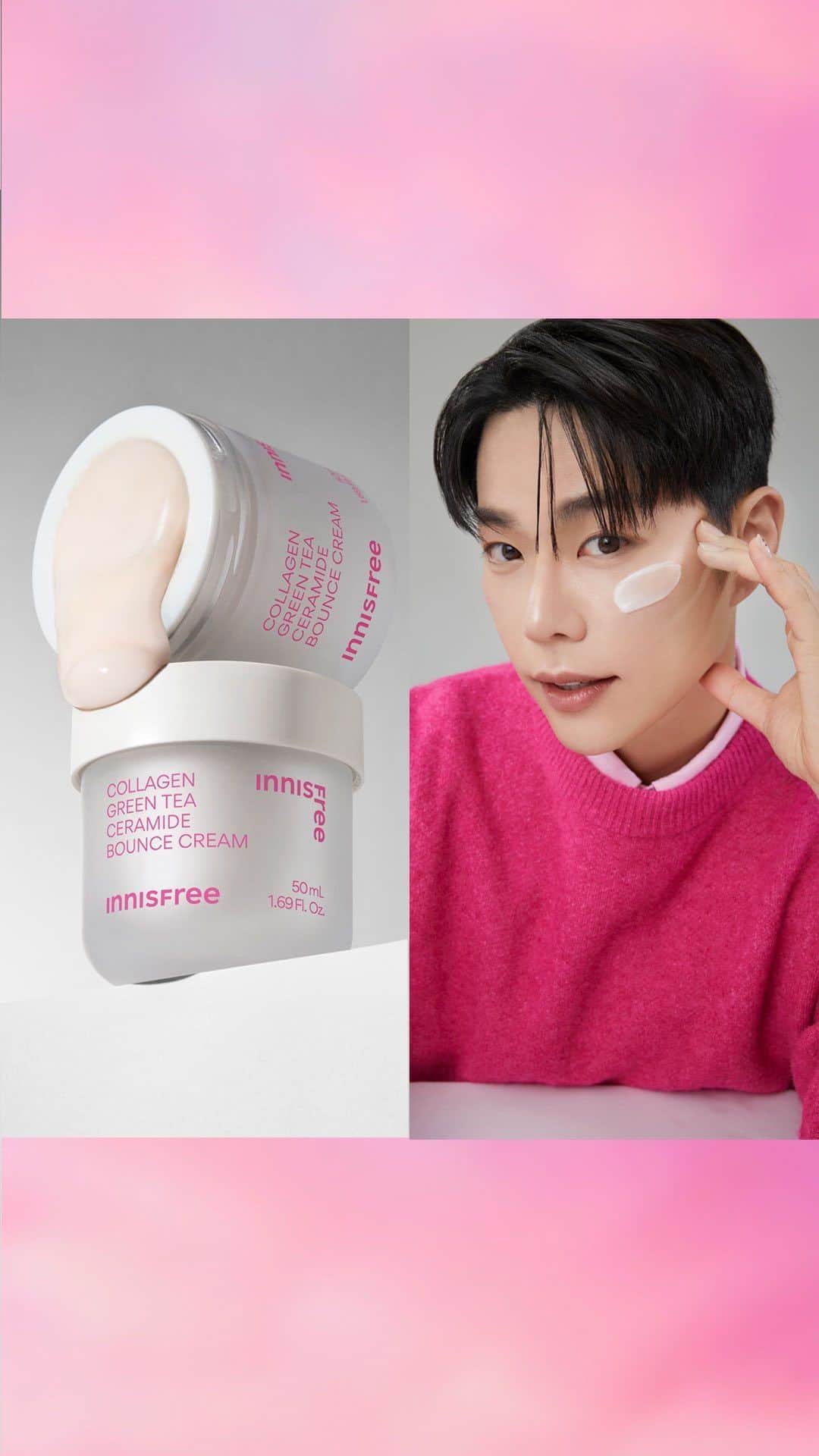 のインスタグラム：「#레오제이 ’𝙨 𝙋𝙞𝙘𝙠! 이니스프리 그린티 콜라겐 탄력장벽 크림  레오제이 특별 기획전 𝗢𝗣𝗘𝗡🔊  특별한 가격으로 만나는 𝗡𝗘𝗪 ‘콜라겐 그린티 크림’ 세트는 물론 풍성한 선물과 혜택 까지-✨  오늘(11/1) 오후 6시, 이니스프리와 레오제이가 함께하는  네이버 쇼핑 라이브도 놓치지 마세요.  #이니스프리 #그린티콜라겐탄력장벽크림 @leojmakeup   INNISFREE Green Tea Collagen Elastic Barrier Cream Leo J’s Special Promotion 𝗢𝗣𝗘𝗡  The 𝗡𝗘𝗪 ”Collagen Green Tea Cream “ set at a special price and also, there are lots of gifts and benefits.  Don‘t miss NAVER Shopping Live with INNISFREE and Leo J on Today at 6pm.」