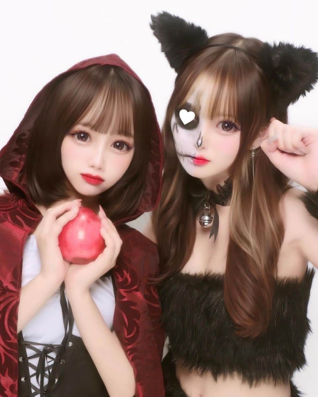 MAJUさんのインスタグラム写真 - (MAJUInstagram)「. Happy Halloween🪄  今年は赤ずきんちゃんでした🍎  ハロウィン前に @deicy_shinjuku でマツパしたから 今回もぎゃんぎゃんでまつげ喜んでます..! @rkshiiap さんありがとうございます🎀♡」11月1日 16時45分 - _maju_69