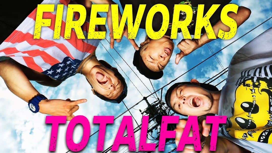 TOTALFATのインスタグラム：「LAの音楽賞Track Music Awards でTEAMカミナリ との共作新MV "Fireworks" が BEST STUDIO SOUND賞に輝きました！！  オフィシャルHPにはTOTALFATがでっかく掲載！ 世界に向けて花火をあげました！！！  shorturl.at/nBGQ9  今日18:00にYouTubeにて公開開始します！」