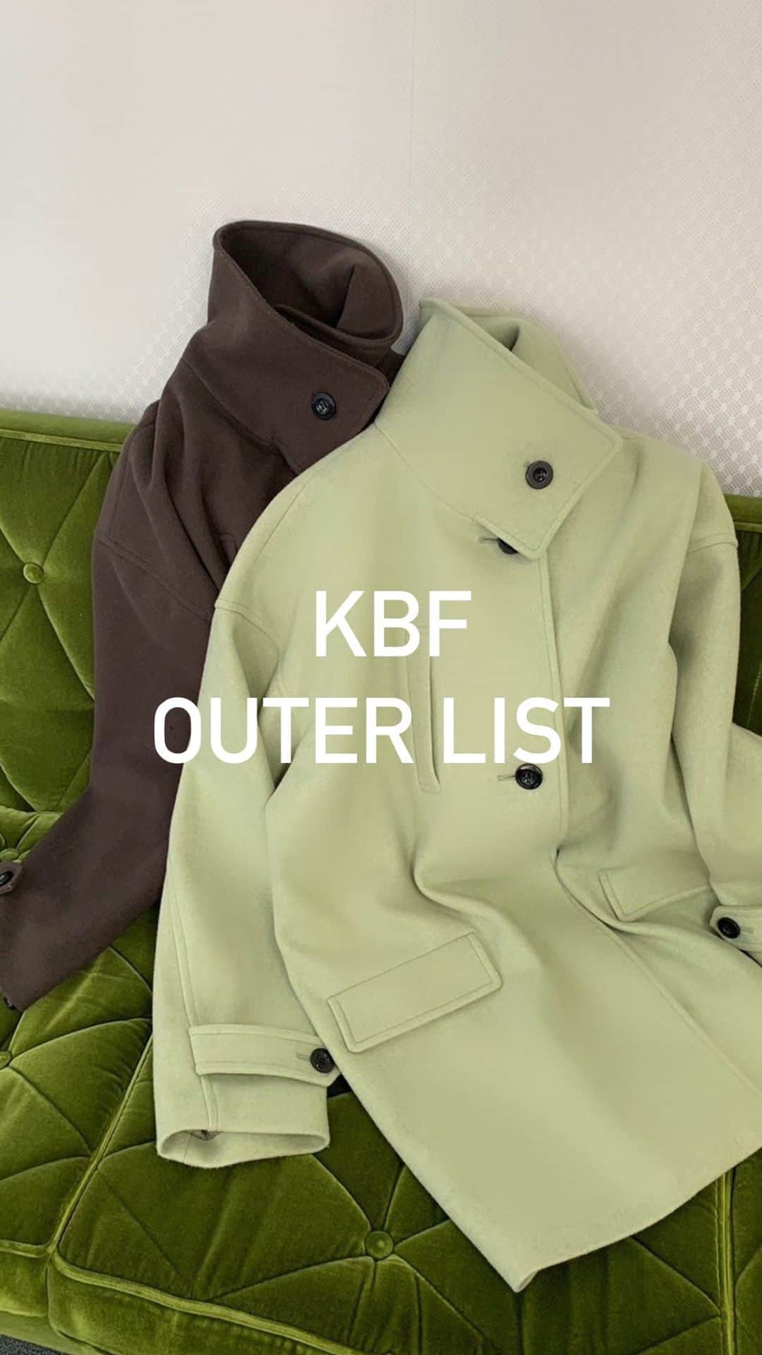 ケイビーエフのインスタグラム：「KBF outer list  #kbf #23aw #outer」