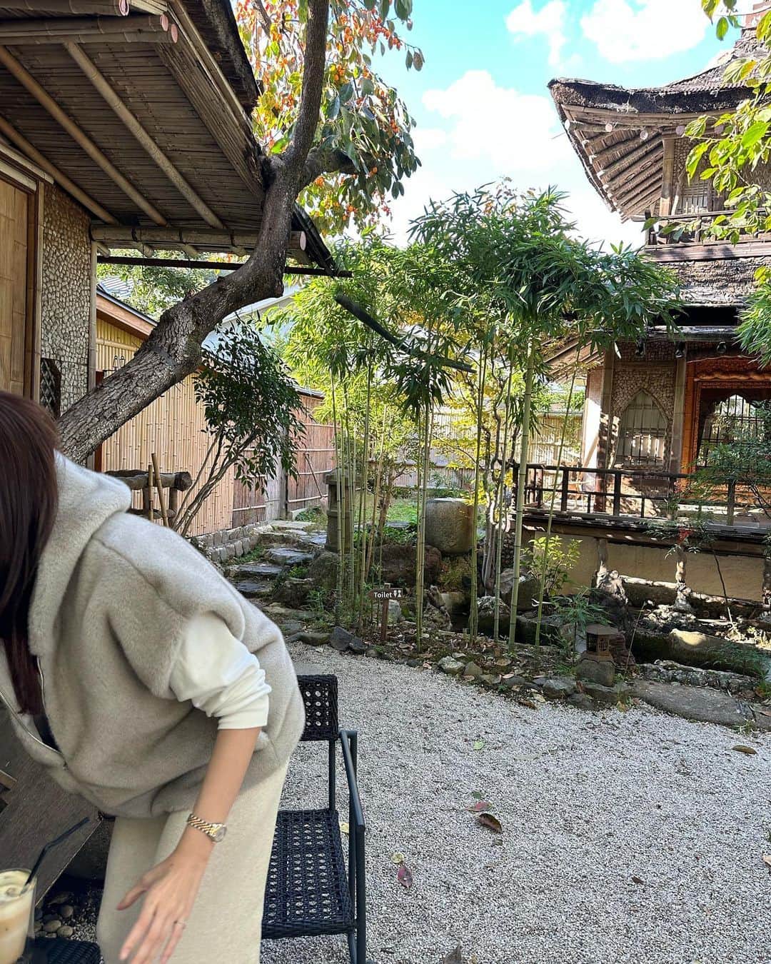 福吉真璃奈さんのインスタグラム写真 - (福吉真璃奈Instagram)「お洒落な京都カフェ見つけちゃった🪷」11月1日 17時14分 - new_fukumari