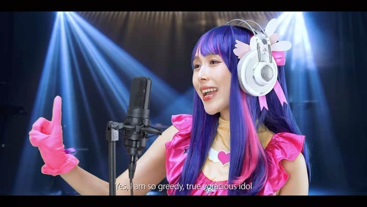 小池ジョアンナのインスタグラム：「フルはYouTubeから観てください🫶 #idol #yoasobi #englishversion #歌ってみた #oshinoko #推しの子 #aihoshino #星野アイ #星野アイコスプレ #cover」