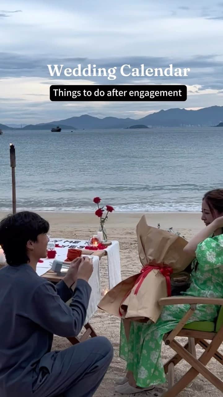 Giann Chanのインスタグラム：「12-month wedding-planning checklist and timeline. Here's the to-do-list:  1. Find the venue  2. Pre wedding dress fitting  @topbridalparis  3. Engagement photo shoot  @ssjesicajeanette @summerstoryphotography  4. Pick your wedding dress  @rosa_clara  5. Sending out wedding invitations  6. Facial treatment  @reformatoryofficial  7. Makeup trial  @cherryjks  8. Site Visit 9. Wedding dress final fit  10. Aesthetic treatments  @reformatoryofficial  11. Gel nails @deessenailshk  12. Hair colour @chillworkshair  13. Meetings w/ Wedding planner   #engagment #wedding #weddingplanning #weddingchecklist #wedding」