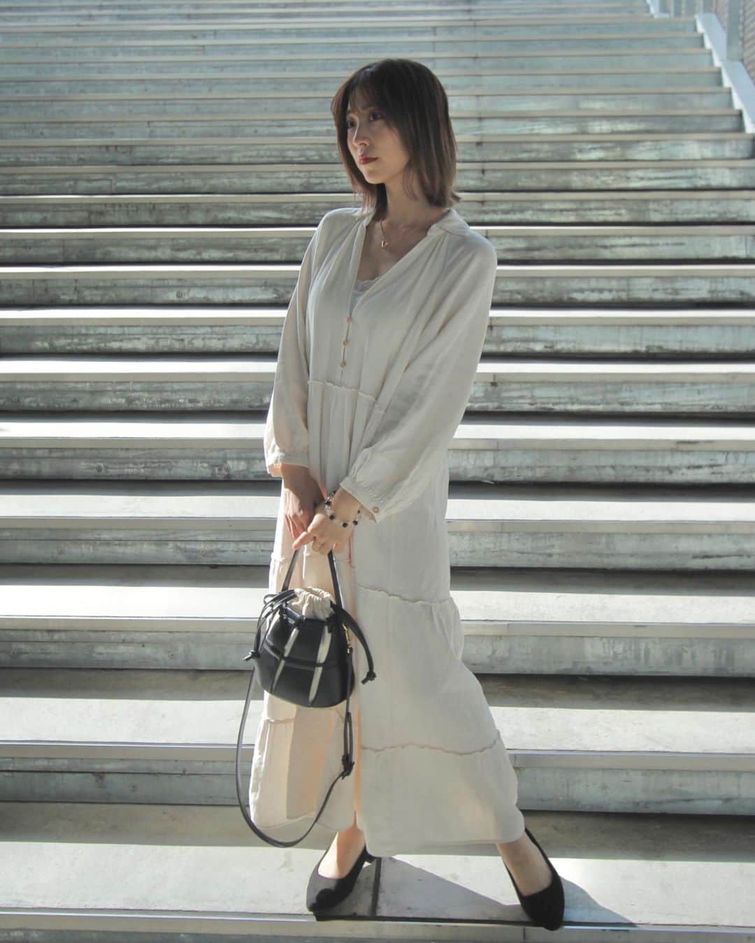 鈴木友梨耶さんのインスタグラム写真 - (鈴木友梨耶Instagram)「ドラえもんかわいいよね🐈 この白ワンピすき。  最近同じ日に撮った写真ばっかなのは内緒🤫  #ZARA #fashion #style #ワンピース #ドラえもん #宮下パーク」11月1日 18時43分 - yuriyasuzuki_828