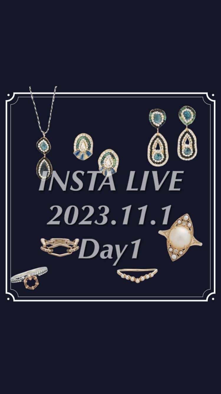 のインスタグラム：「. DAY1 本日は11/3発売の新作から、biologyのパールのリング、archeaologyの地金リング、Eva Wネームシリーズをご紹介いたします。  アガットの博物館を飾る、テーマ性にあふれたアイテムの数々をぜひお楽しみください！  #agete #jewelry #アガット #リング #ピアス #ネックレス #カラーストーン」