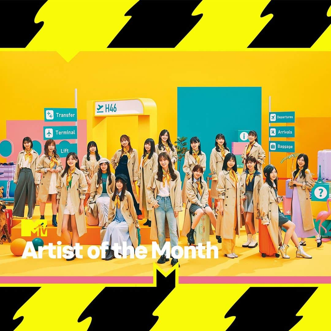 MTV Japanのインスタグラム：「【#ARTIST_OF_THE_MONTH(11/1～30)】 11/8にニューアルバム『脈打つ感情』をリリースする、#日向坂46 が11月のARTIST OF THE MONTHに決定🎵  詳細はコチラ https://www2.mtvjapan.com/music/」