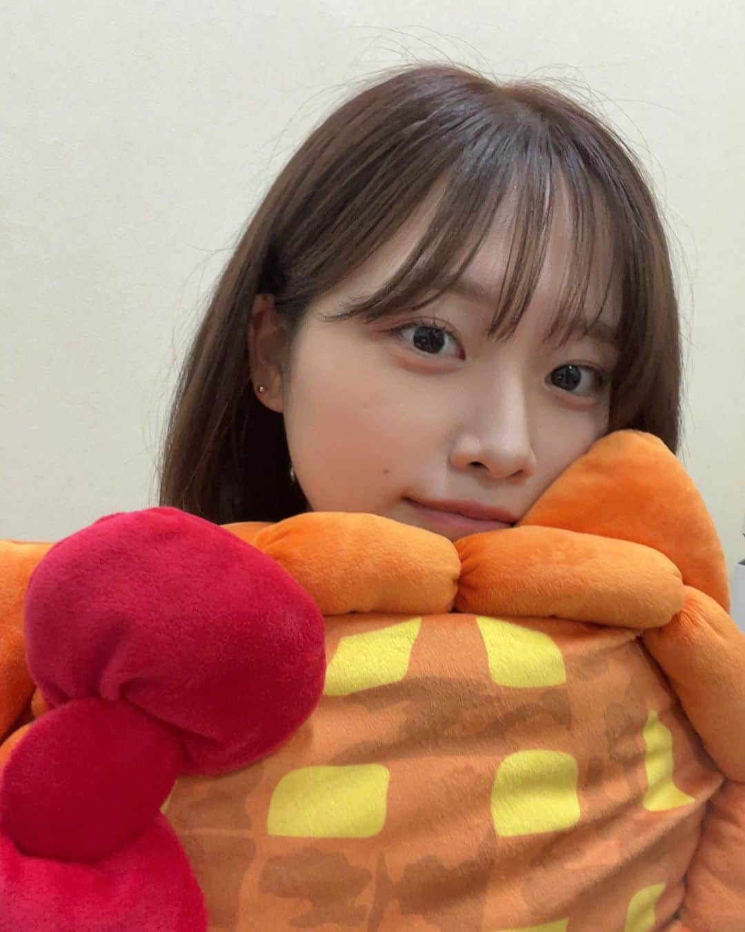 小林萌花さんのインスタグラム写真 - (小林萌花Instagram)「🎂🎂🎂  アップルパイクッション当てた！🍎🥧  #ハローキティ #キティ #大好きだよ　#hellokitty #kitty #sanrio #一番くじ#1発で2等当てた  #髪ぼさぼさだ」11月1日 19時23分 - honoka_kobayashi.official