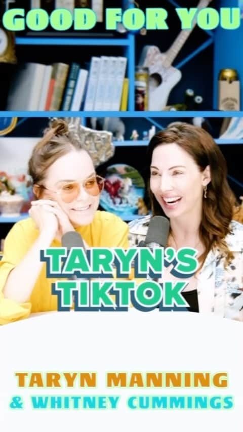 ウィットニー・カミングスのインスタグラム：「The brave and brilliant @tarynmanning came on the pod to talk THAT Tik Tok video and all the wild ass  things」