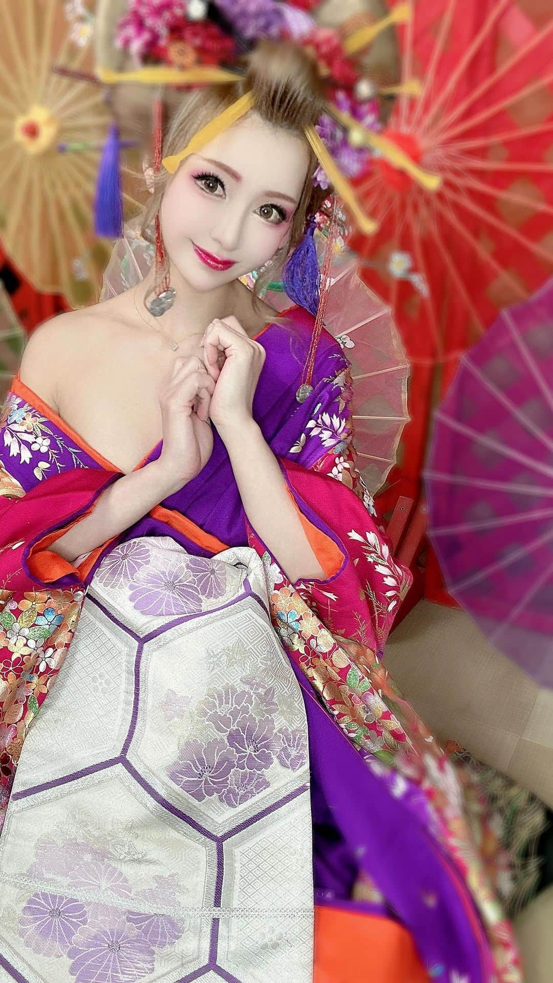 滝沢いおりのインスタグラム：「花魁🥰💋 #花魁  #花魁体験」