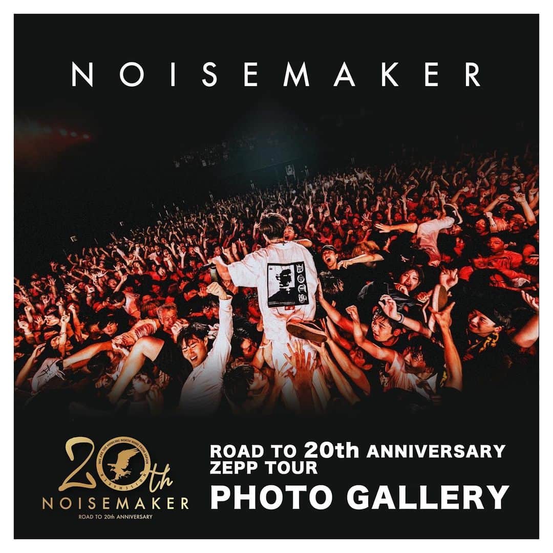 HIDEのインスタグラム：「Zeppツアーの写真が見れます  NOISEMAKER 来年結成20周年を記念特設サイトにて ROAD TO 20th ANNIVERSARY ZEPP TOURの写真を公開！  https://noisemaker20th.com/」