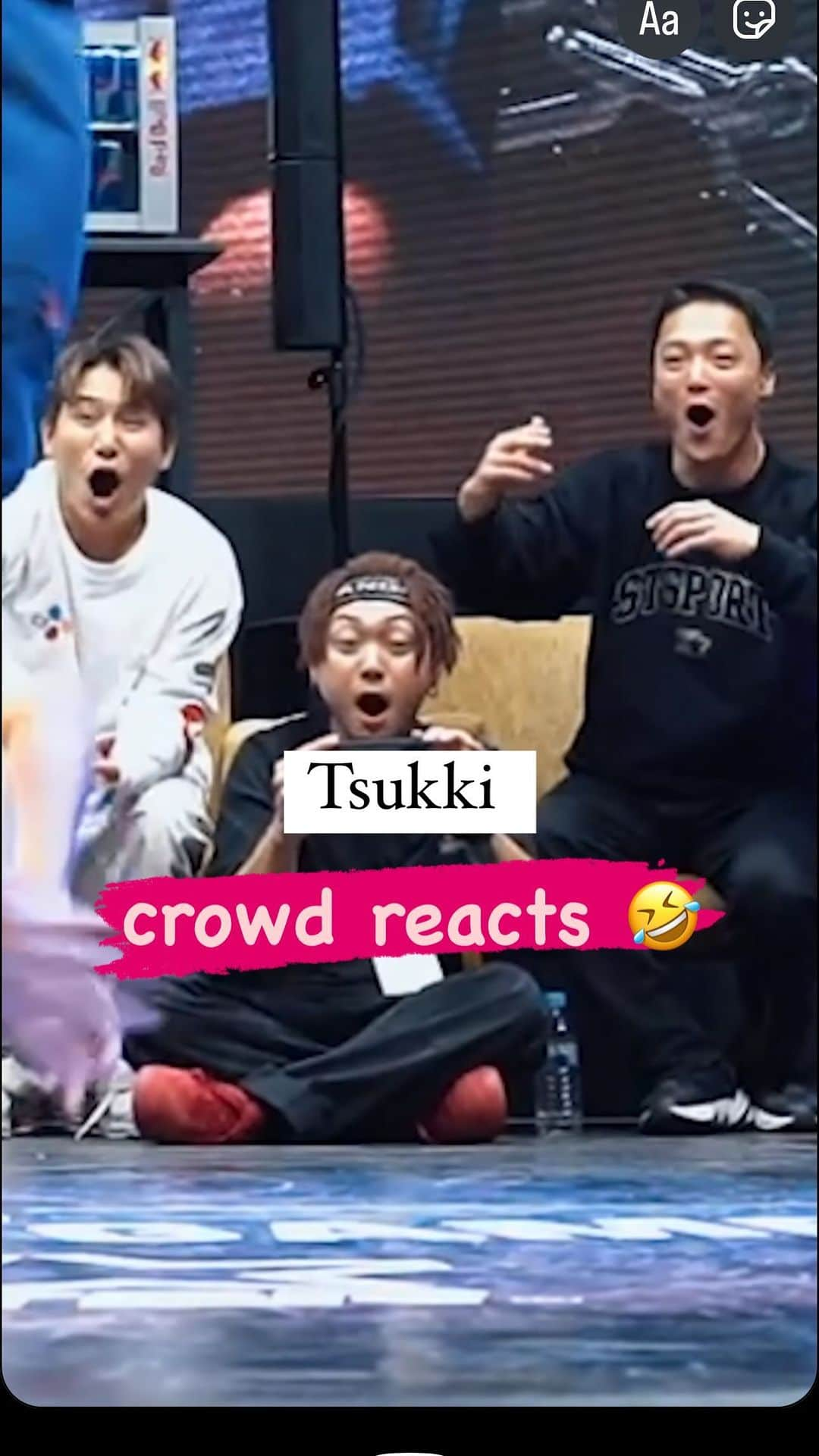 飯沼月光のインスタグラム：「let’s see how the crowd reacted to Tsukki 😁 @bboy_tsukki   ft @bboyhongten @gamblerzkill @breaklunatic @steperlife   📍 @ubg_korea by @fusionmc_official  💿 @94kropsworld」