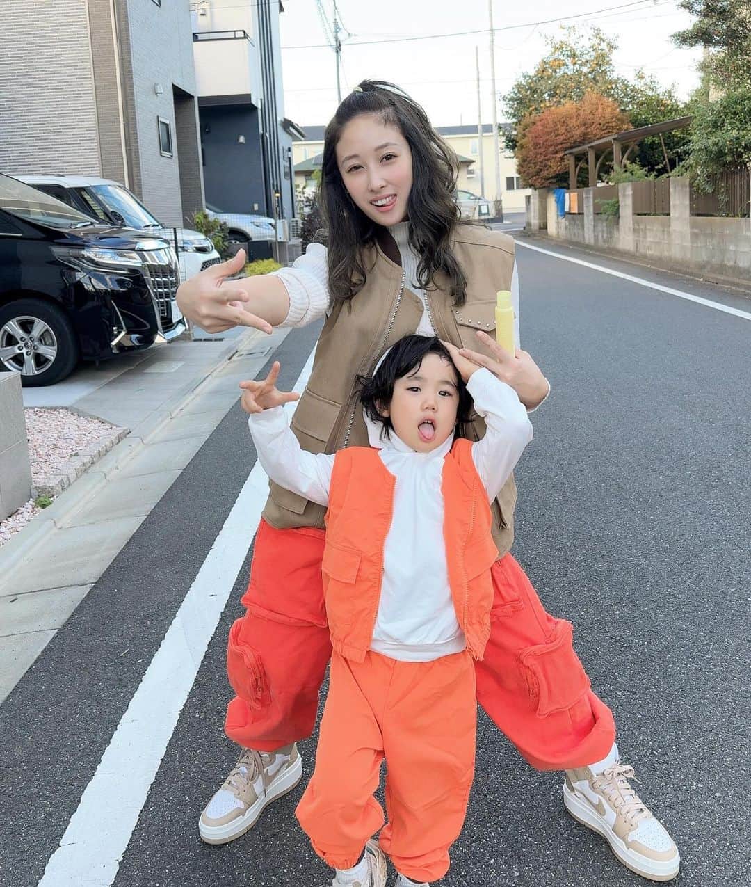 のインスタグラム：「甥っ子とお揃いコーデ👶」