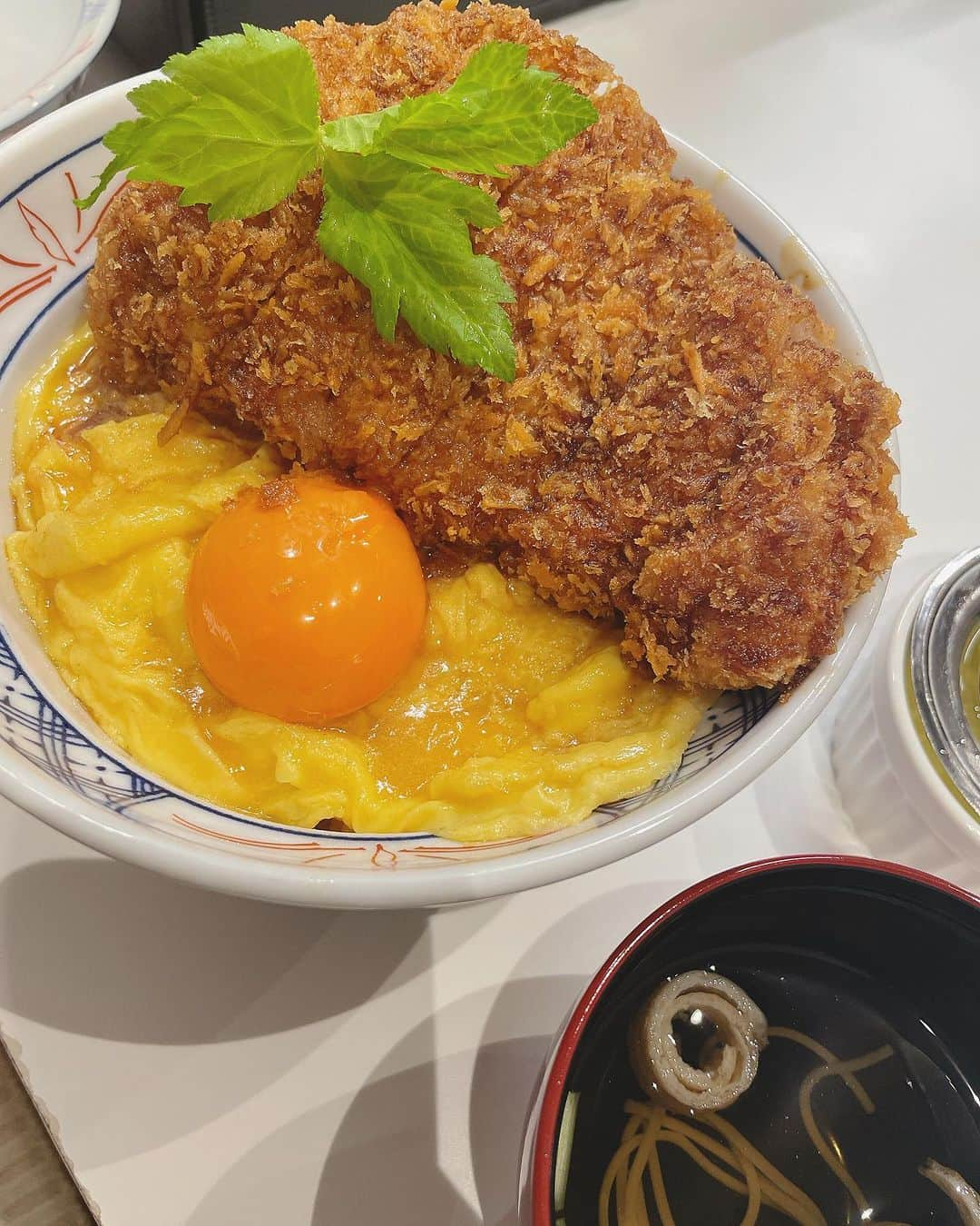 璃乃のインスタグラム：「美味しいものに真剣😋🫶🩵 ダブル卵なのが✨☺️カツ丼って閉じないと衣がサクサク💕タレも本当おいしかったです！  PR @tojinaikatsudon_akasaka #赤坂グルメ #赤坂ランチ #とじないカツ丼 #港区グルメ #三元豚ロース #港区ランチ」