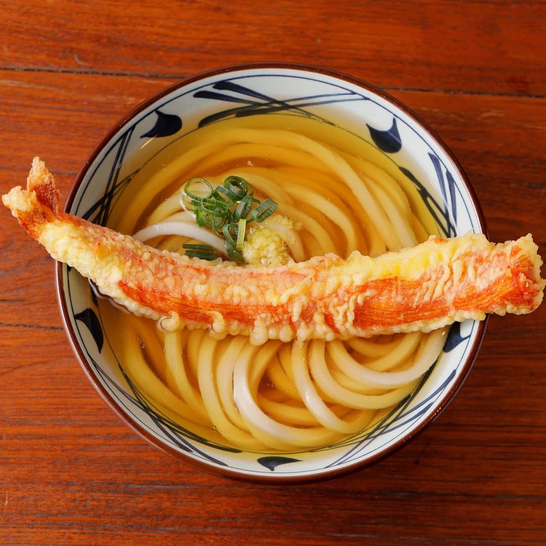 丸亀製麺のインスタグラム：「期間限定天ぷら食べたいと思ったら「🥢」で教えてください！  今月も旬の味わいが楽しめる季節限定天ぷらが登場！ ラインナップはこちら👇  🥢味も見た目も大満足！丼ぶりよりも大きい #ジャンボカニカマ天  🥢淡白な身の味わいと、プチプチ食感がくせになる #子持ちししゃも天 🥢だしが香る、しっかりとした歯ごたえの #細竹天  この機会にぜひお試しください😋  ※一部取扱のない店舗がございます。  #丸亀製麺 #丸亀うどん #udon #麺 #うどん」