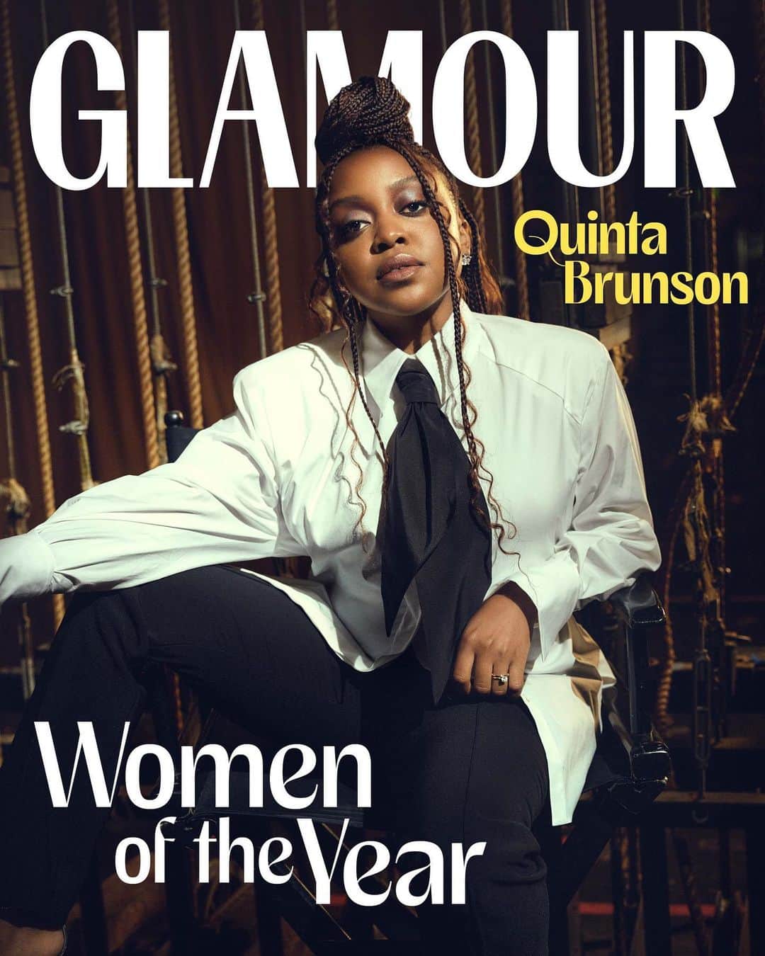Glamour Magazineさんのインスタグラム写真 - (Glamour MagazineInstagram)「Say hello to Quinta Brunson, one of Glamour’s 2023 Women of the Year.  Brunson has always felt like the underdog, even after two award-winning seasons of #AbbottElementary. Read as the #GlamourWOTY opens up to fellow Philadelphia native @kristen.welker about what fans can expect on season three, the new project she’s working on, and why she’ll never star in her own show again. Tap the link in bio for more.   Photographed by @joshuakissi	 Styling: @zerinaakers	 Hair: @marciahamilton	 Makeup: @samuelpaulartist	 Manicure: @customtnails1	 Production: @smallbattles	 Location: @grandcentralmarketla Braiders: @strandsoflifehair」11月1日 21時01分 - glamourmag