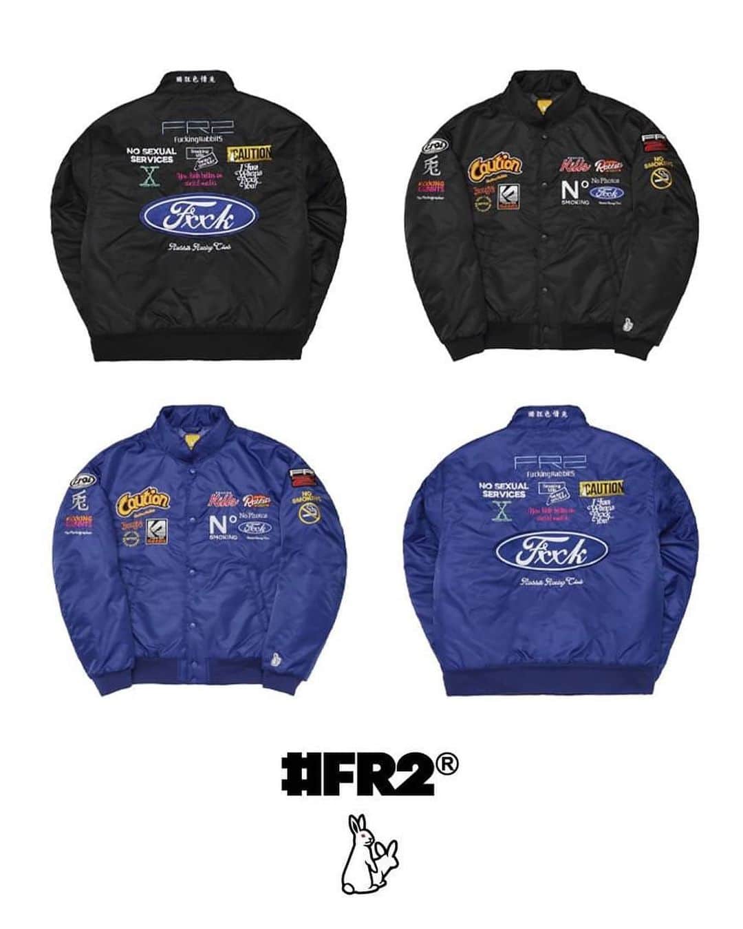 #FR2さんのインスタグラム写真 - (#FR2Instagram)「There is no such thing as a matter of course.  "#FR2 Nylon Racing Jacket"  Available Now.  We ship worldwide.  Photo by @seiya103   #FR2#fxxkingrabbits#頭狂色情兎」11月1日 21時17分 - fxxkingrabbits