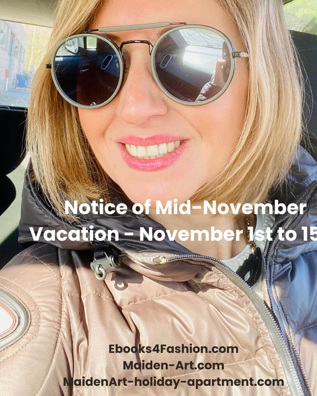 メイデンアートのインスタグラム：「Escape into a world of fashion marketing , jewelry and creativity this mid-November! 🍁✨ We’re taking a break from November 1st to 15th at  https://www.fashionmarketing.biz/website and Maiden-Art.com. Stay tuned for exciting updates when we’re back! #FashionGetaway #MidNovemberVacation」