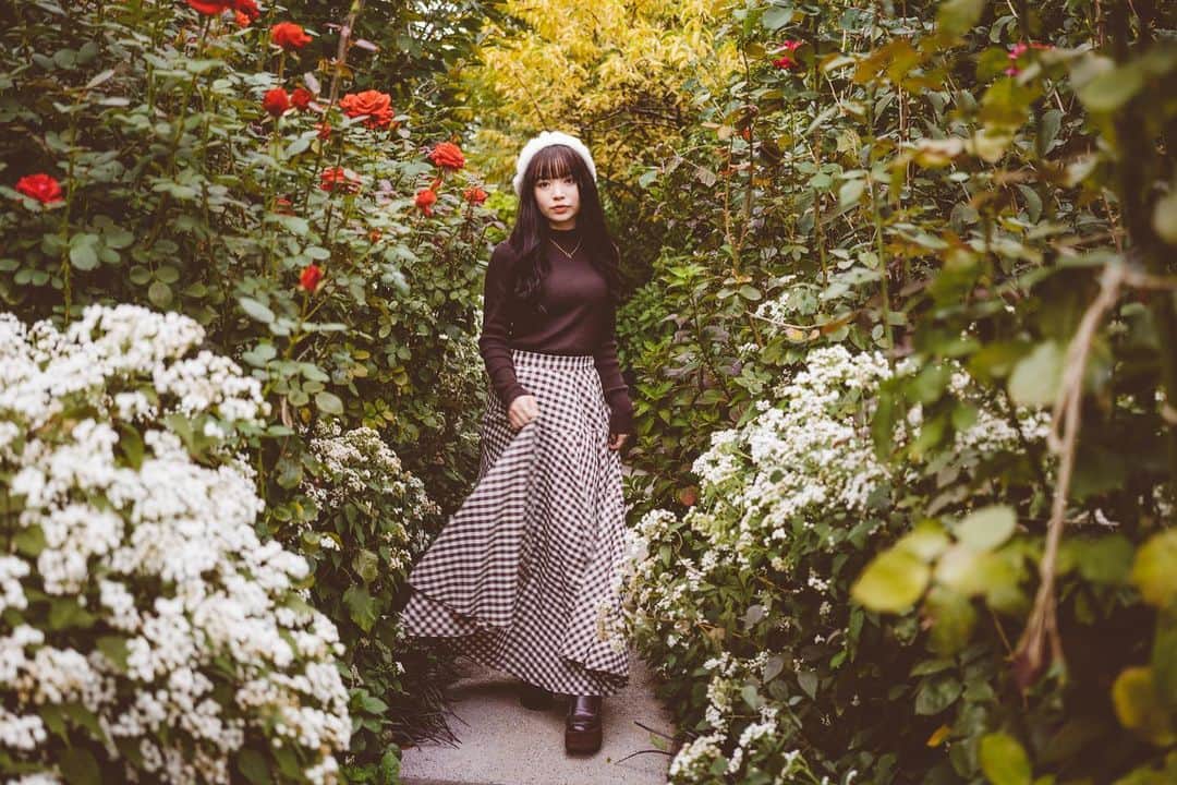 倉河奈央のインスタグラム：「▫️秋撮影はこのスカートで撮りたいって思ってたんだ🍂😆」