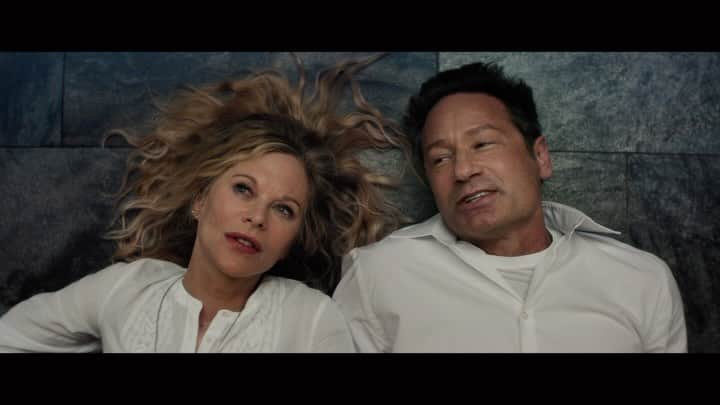 メグ・ライアンのインスタグラム：「Here we go… Friday! 💕   What Happens Later - November 3rd @bleeckerstfilms @davidduchovny @whathappenslatermovie   **Please note: this film has secured an interim SAG-AFTRA agreement**」