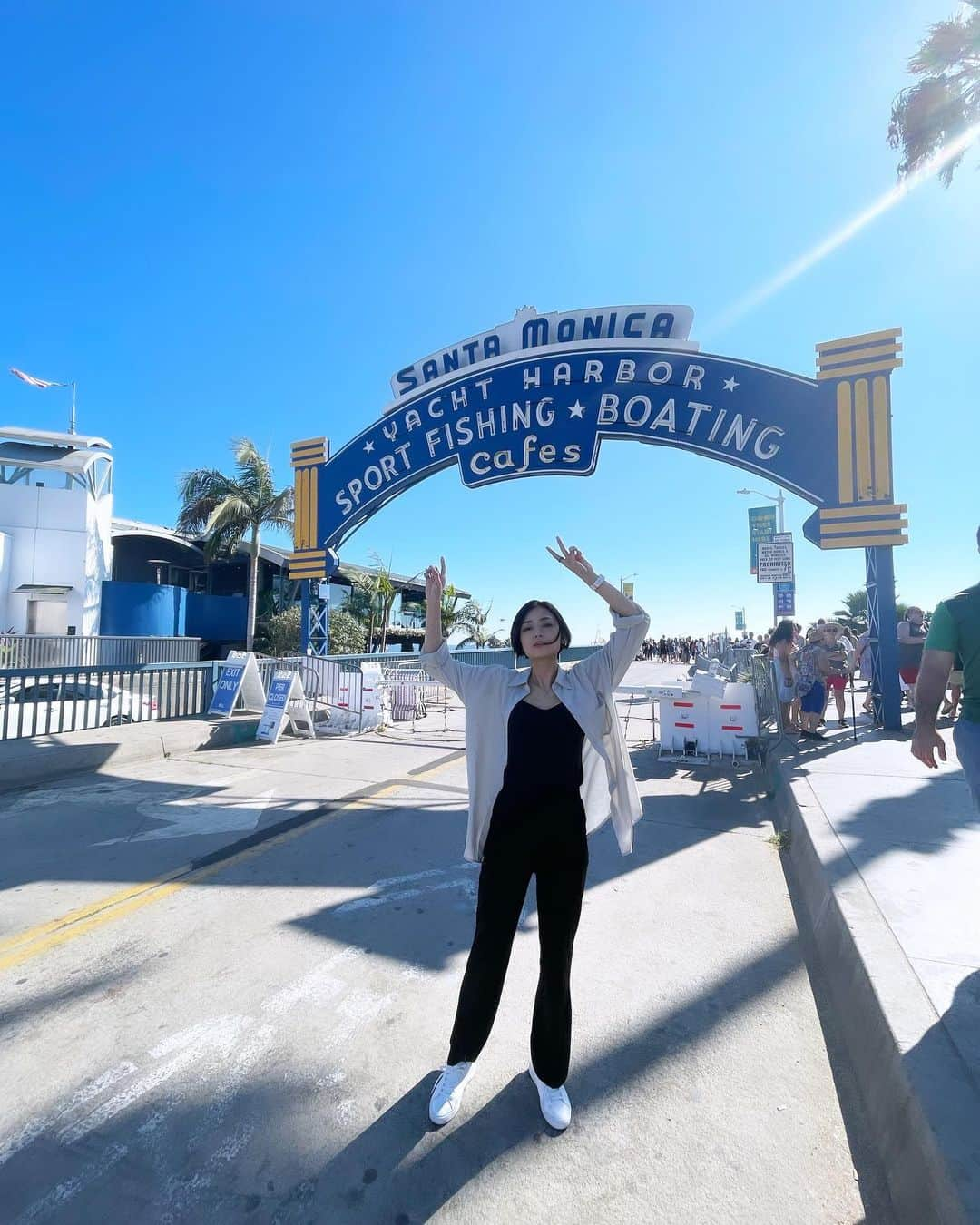 片山萌美さんのインスタグラム写真 - (片山萌美Instagram)「🎡  色々な映画で観て 憧れていた Santa Monica Pier🎡  行けて嬉しい...!!!!  #losangeles #santamonica #santamonicapier #過去pic #moemikatayama」11月1日 22時20分 - moet_mi