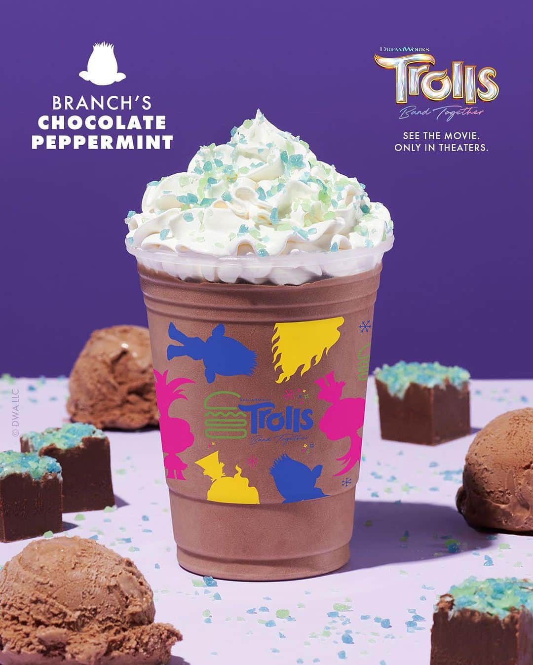 SHAKE SHACKさんのインスタグラム写真 - (SHAKE SHACKInstagram)「Ready for an adventure? We’ve got three new shakes inspired by the new DreamWorks Animation feature film, Trolls Band Together! We’re excited to introduce…    Viva’s Cinnamon Roll Shake Hand-spun cinnamon roll frozen custard, swirled with gold frosting, topped with whipped cream and gold confetti.     Branch’s Chocolate Peppermint Shake  Hand-spun vanilla and chocolate frozen custard, mixed with mint fudge, topped with whipped cream and mint candy crunch.   Poppy’s Sugar Cookie Shake Hand-spun sugar cookie frozen custard, mixed with cookie dough pop candy, topped with whipped cream and cotton candy.    See #TrollsBandTogether only in theaters November 17!」11月1日 22時28分 - shakeshack