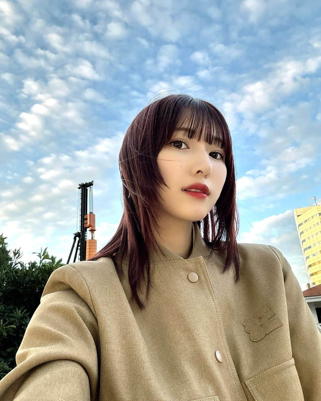 蟹沢萌子のインスタグラム：「🌥️⛅️🌤️」