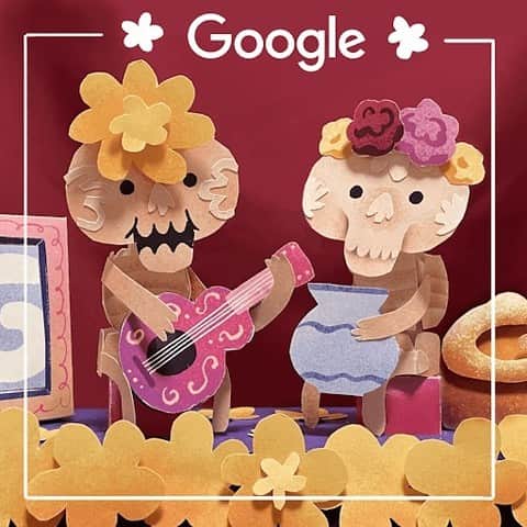 Googleさんのインスタグラム写真 - (GoogleInstagram)「Today’s hand-crafted #GoogleDoodle honors Día de los Muertos, or the Mexican Day of the Dead. Tap the link in our bio to learn more about this 3,000-year-old tradition and see how the Doodle was created.」11月1日 23時07分 - google