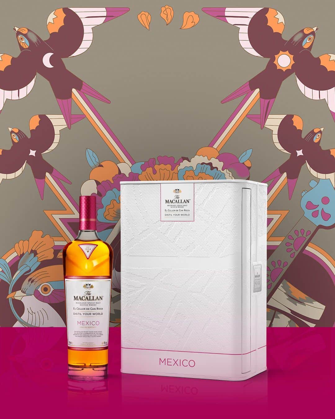 The Macallanさんのインスタグラム写真 - (The MacallanInstagram)「Introducing Distil Your World Mexico. A unique, limited edition single malt whisky capturing a sensorial journey through one of Mexico’s most vibrant celebrations – Day of the Dead.⁣ ⁣ Encapsulating the vibrant traditions at the heart of this joyful celebration, the whisky has been created by The Macallan’s Whisky Maker, Diane Stuart in collaboration with the Roca brothers, owners of El Celler de Can Roca, twice named Best Restaurant in the World.⁣ ⁣ Find out more in our Link in Bio.⁣ ⁣ Crafted without compromise. Please savour The Macallan responsibly.⁣ ⁣ #TheMacallan #DistilYourWorld #CellerCanRoca #TheRocaBrothers」11月1日 23時00分 - the_macallan