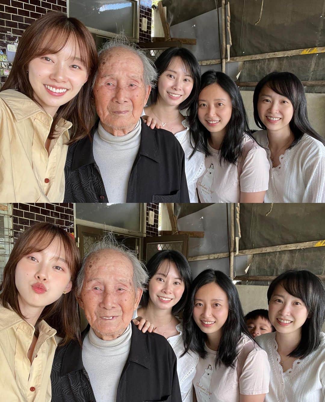 のインスタグラム：「111 最疼我的阿公 今天在睡夢中離開了 活了93歲？ 能夠健健康康無病無痛的離開 真是太好了🥹  雖然還是會難過 但想想你睡著時那可愛的臉龐 就這樣做著好夢離開了 現在應該跟阿嬤還有許多朋友碰面了吧🥺  👋🏻」