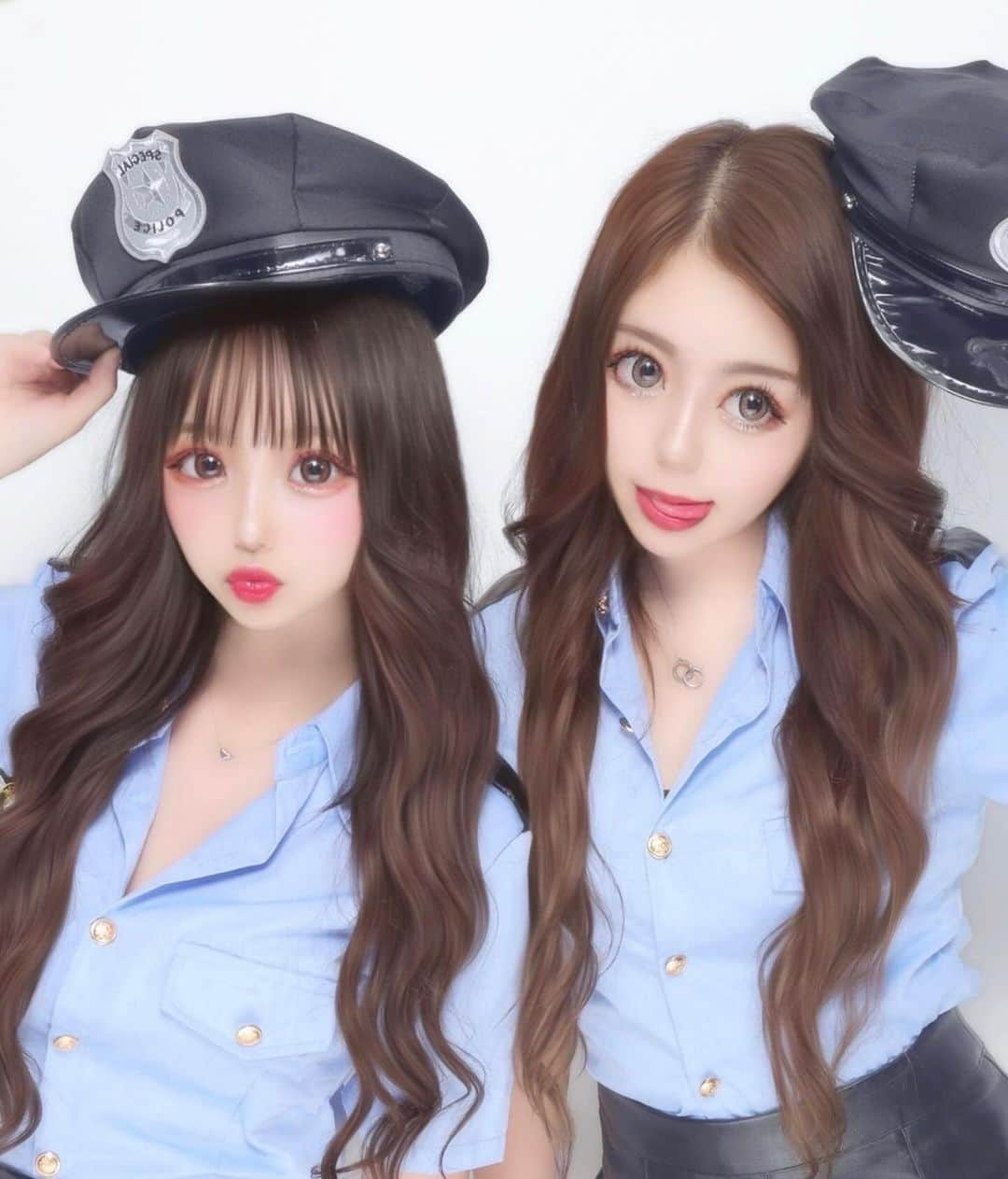 ひなちちのインスタグラム：「POLICE 👮🚨🚓💨  #police #コスプレ #halloween #ポリス #ハロウィン #ぷりんと倶楽部 #AI加工#l4l #l4f#fff#ffff #fyp#instagram #instalike #03 ##hinachichi09#923#飲みべ高い人集合#飲みべ高い人繋がりたい#_cookhina_ #いいね返し」