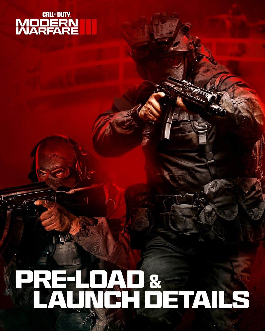 のインスタグラム：「Mark your calendars for all of the Modern Warfare III pre-load and go live dates 🗓️  Pre-order Modern Warfare III now 👉 Link in Bio」