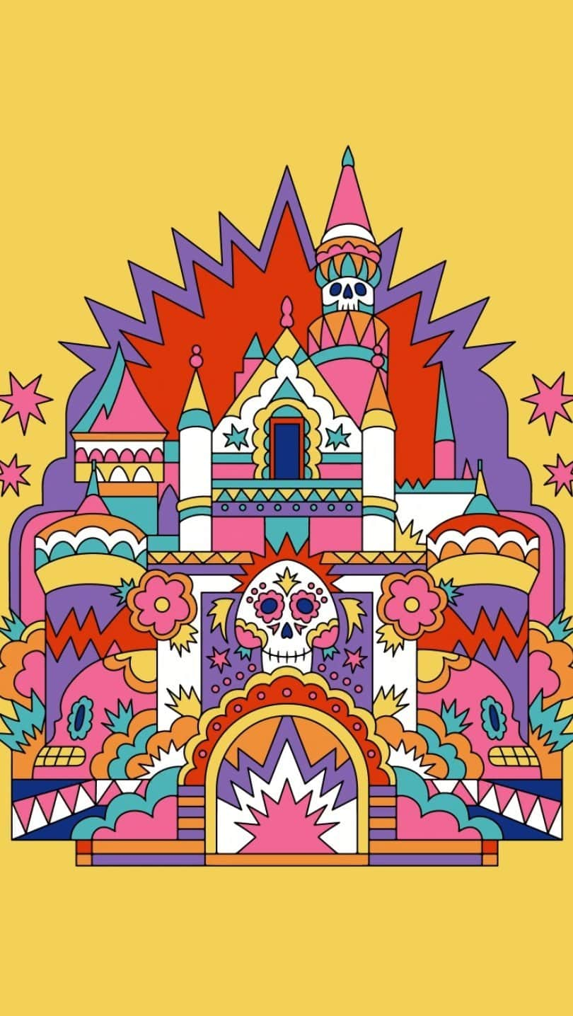 ディズニーランドのインスタグラム：「Día de los Muertos is here, and we couldn’t be more excited to relish in the vibrant colors, textures and traditions of the holiday!」