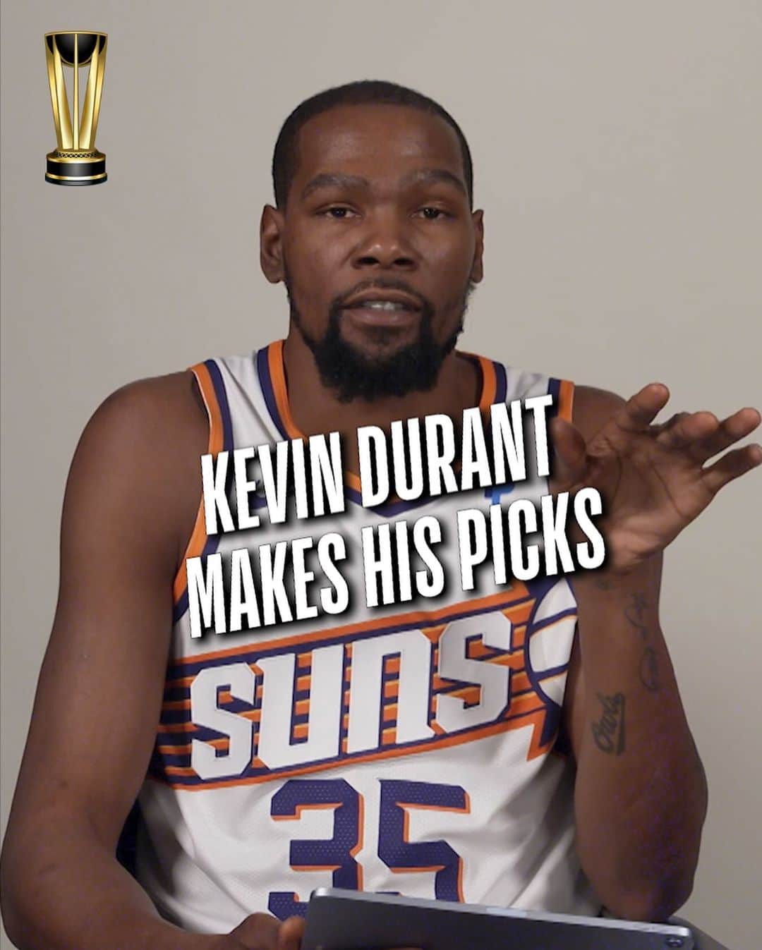 NBAのインスタグラム：「Kevin Durant makes his picks for the NBA In-Season Tournament group stages!  Tournament games tip off this Friday on ESPN & the NBA App」