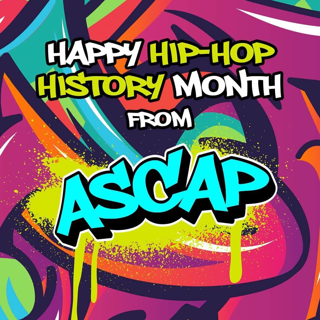 ASCAPのインスタグラム：「Happy Hip-Hop History Month from your ASCAP family🩵🎤 This is a special year as we are celebrating the 50th anniversary of Hip-Hop!🎉  Earlier this year at our 2023 ASCAP Rhythm & Soul Celebration, Dr. Dre was honored with the very first ASCAP Hip-Hop Icon Award for his musical contributions that have made an indelible impact on the art and culture of hip-hop.   We will be celebrating all month long so look out for weekly trivia on @ascapurban’s stories and join in on the conversation under our community questions!」