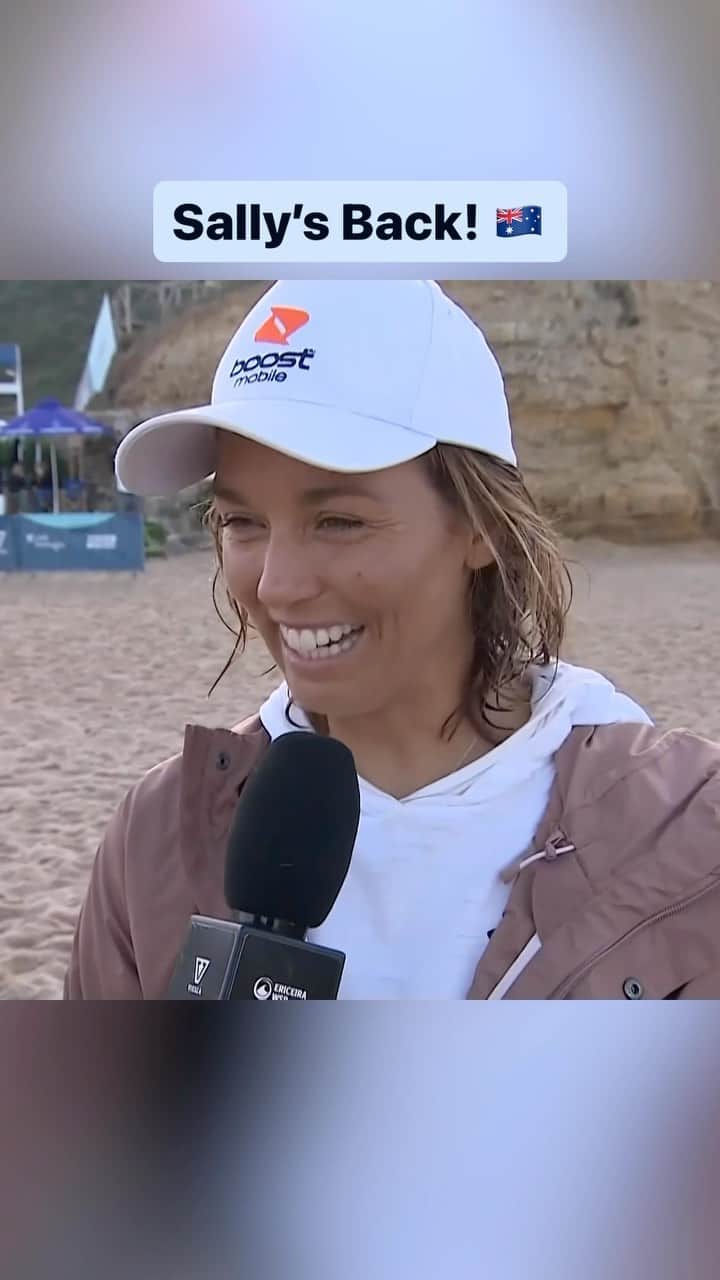 世界プロサーフィン連盟（WSL）のインスタグラム：「Guess who’s back, back again! @sally_fitz is back on tour, tell a friend!」