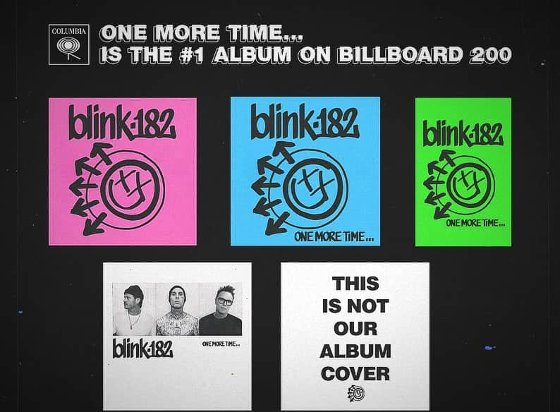 blink-182さんのインスタグラム写真 - (blink-182Instagram)「ONE MORE TIME… is #1. Thank you to all the fans who helped make this happen. We love you and can't wait to see you again in 2024 ❤️」11月2日 4時58分 - blink182