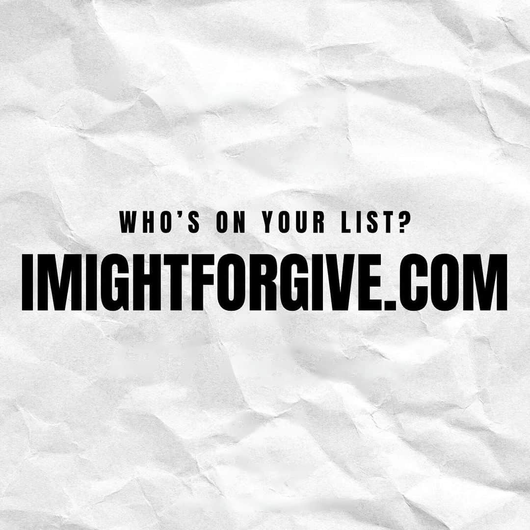 ヤング・ジージーのインスタグラム：「GO TO IMIGHTFORGIVE.COM TO MAKE YOUR OWN LIST AND SHARE. USE THE HASHTAG #WhosOnYourList  #IMFBIDF 11.3」