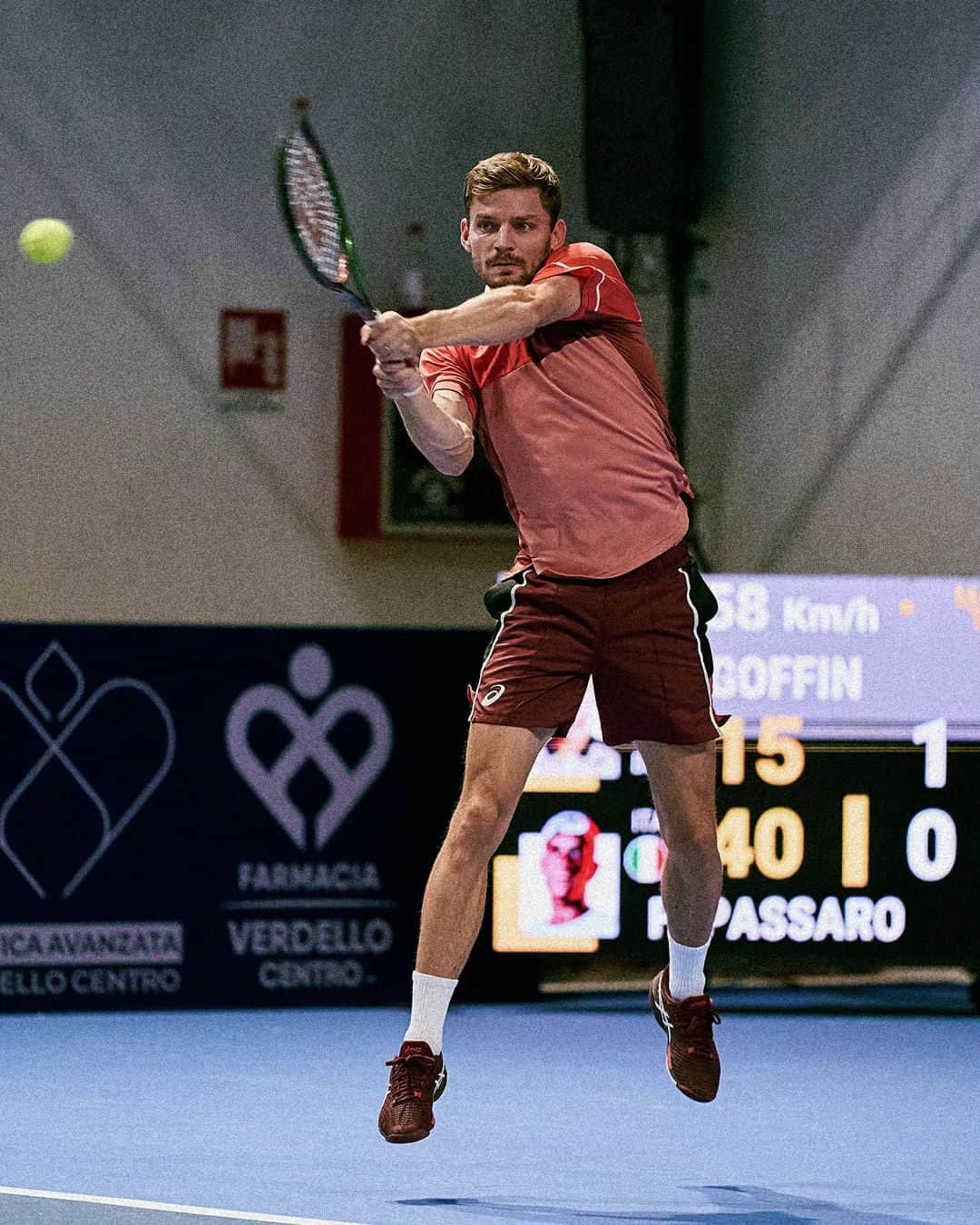 ダビド・ゴフィンのインスタグラム：「Flying into the quarterfinals in Bergamo ✈️  @david__goffin | #ATPChallenger」