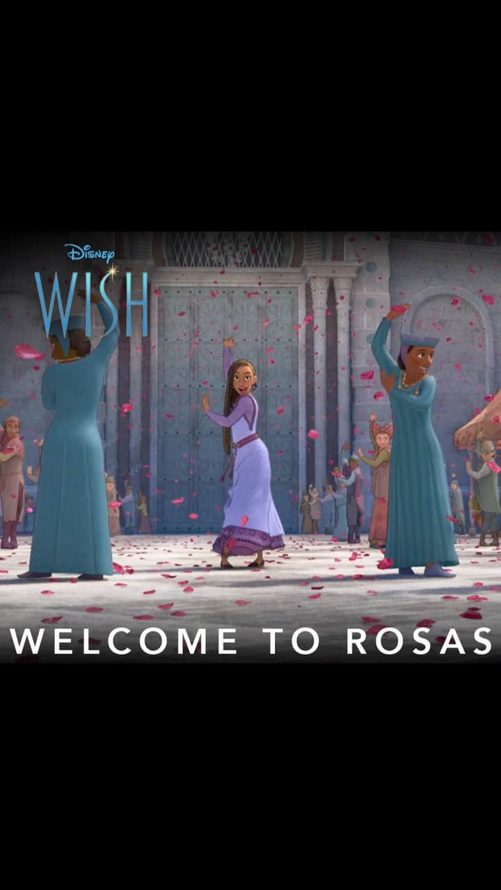 Disneyのインスタグラム：「Welcome to Rosas, come on come this way! 🏰✨📍 Disney's #Wish is coming to theaters November 22.」