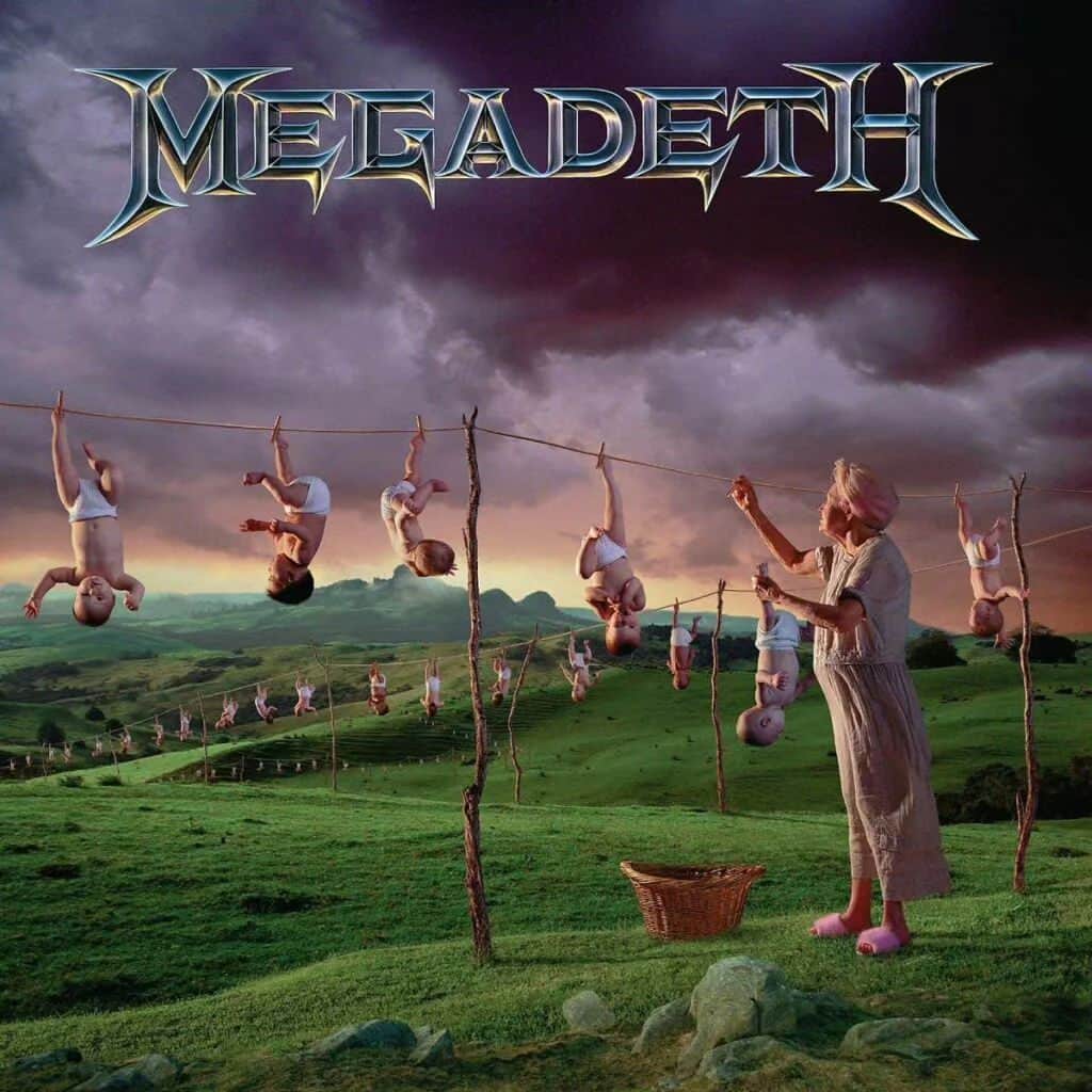 Megadethのインスタグラム：「On this day in 1994, our 6th studio album Youthanasia was released. What is your favorite track on the album? Listen to it here: megadeth.lnk.to/Youthanasia (link in bio)  #megadeth #youthanasia #onthisday」