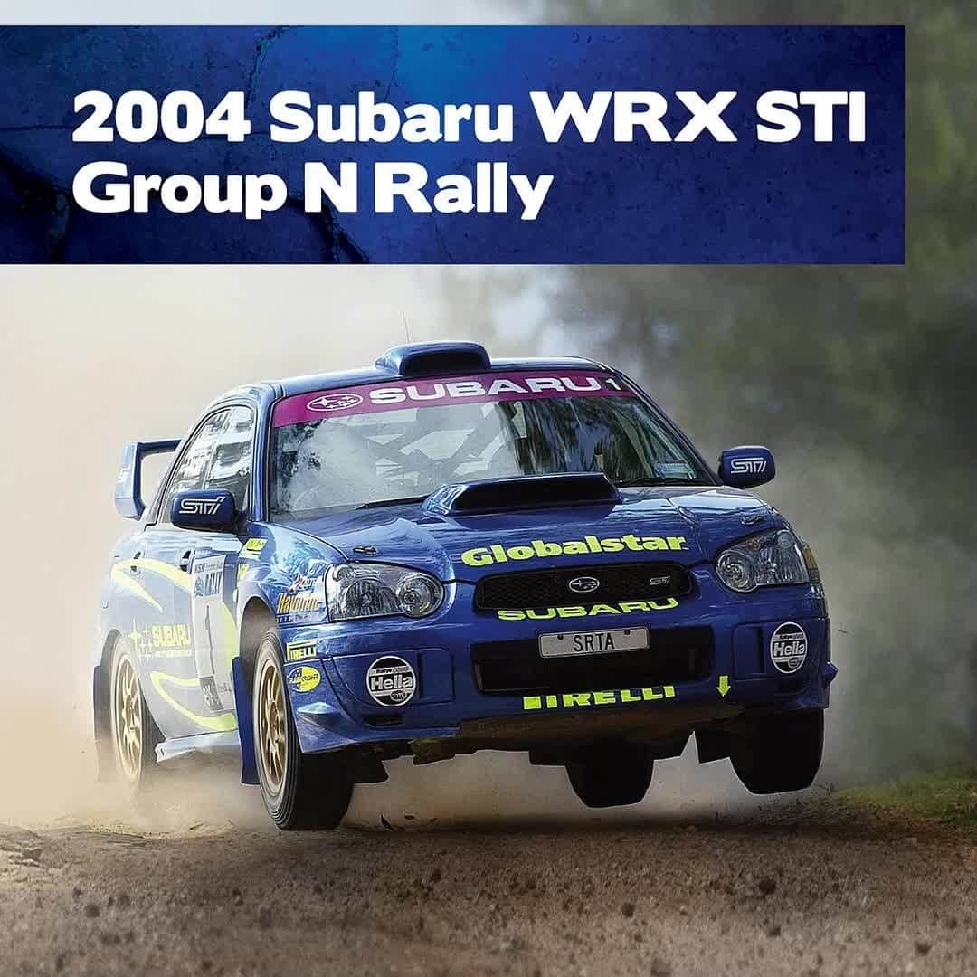 Subaru Australiaのインスタグラム：「This dynamic rally car was driven to victory by driver Cody Crocker and co driver Greg Foletta in 2004, when they were crowned Australian Rally Champions. The car was built by the highly respected Possum Bourne Motorsport team, during this golden decade when Subaru dominated the rally scene.⁣ ⁣ Explore the current Subaru range through the link in our bio.」